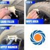 imagePermatex 09143 Wheel Restoration Kit  Black  EasytoUse Do It Yourself Kit Repairs Unappealing Wheel Damage Including Curbside Rash Corrosion and Scuffs for Like New AppearanceBlack