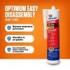 imagePermatex 34423 Right Stuff 1 Minute Red High Temperature Gasket Maker 3 oz13 Fl Oz