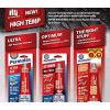 imagePermatex 34423 Right Stuff 1 Minute Red High Temperature Gasket Maker 3 oz13 Fl Oz