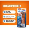 imagePermatex 81878 Ultra Copper Maximum Temperature RTV Silicone Gasket Maker 3 oz Tube3 Ounce Pack of 12
