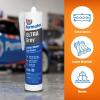 imagePermatex 82194 Ultra Grey Rigid HighTorque RTV Silicone Gasket Maker Sensor Safe And NonCorrosive For High Torque And Vibration Resistant Applications 3 oz13 Fl Oz
