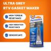 imagePermatex 82194 Ultra Grey Rigid HighTorque RTV Silicone Gasket Maker Sensor Safe And NonCorrosive For High Torque And Vibration Resistant Applications 3 oz05 Fl Oz