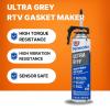 imagePermatex 82194 Ultra Grey Rigid HighTorque RTV Silicone Gasket Maker Sensor Safe And NonCorrosive For High Torque And Vibration Resistant Applications 3 oz95 Fl Oz