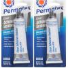 imagePermatex 80050 Clear RTV Silicone Adhesive Sealant 3 ozPack of 2