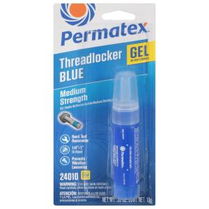 imagePermatex 24240 Threadlocker Blue Medium StrengthThread Lock ampamp Screw Glue for Bolts Nuts ampamp Fasteners to Prevent Loosening ampamp Corrosion Removable with Hand Tools 36 ml10 ml