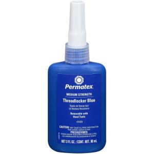 imagePermatex 24240 Threadlocker Blue Medium StrengthThread Lock ampamp Screw Glue for Bolts Nuts ampamp Fasteners to Prevent Loosening ampamp Corrosion Removable with Hand Tools 36 ml90 ml