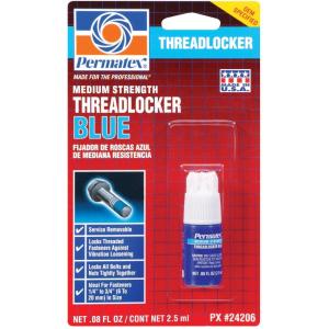 imagePermatex 24240 Threadlocker Blue Medium StrengthThread Lock ampamp Screw Glue for Bolts Nuts ampamp Fasteners to Prevent Loosening ampamp Corrosion Removable with Hand Tools 36 ml25 ml