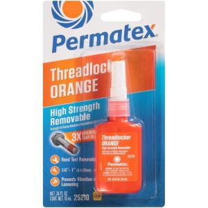 imagePermatex 25210 High Strength Removable Threadlocker Orange Liquid 10 ml10 ml