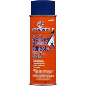 imagePermatex 27828 Body Shop Heavy Duty Headliner Adhesive HighStrength Spray Adhesive Repair Detached Or Loose Interior Parts Dries Clear Aerosol Can 1675 Oz