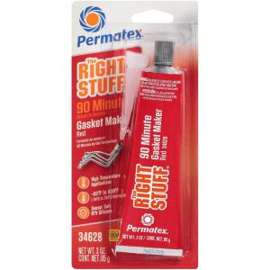 imagePermatex 34423 Right Stuff 1 Minute Red High Temperature Gasket Maker 3 oz3 Fl Oz