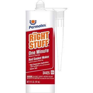 imagePermatex 34423 Right Stuff 1 Minute Red High Temperature Gasket Maker 3 oz5 Fl Oz