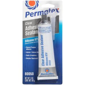 imagePermatex 80050 Clear RTV Silicone Adhesive Sealant 3 ozPack of 1