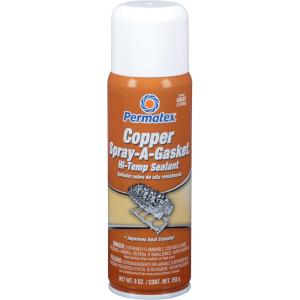 imagePermatex 80697 Copper SprayAGasket HiTemp Adhesive Sealant 9 oz net Aerosol Can  Orange12 Ounce  Pack of 12