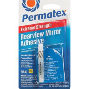 imagePermatex 81840 Extreme Rearview Mirror Profressional Strength Adhesive Kit  White1 Count Pack of 1