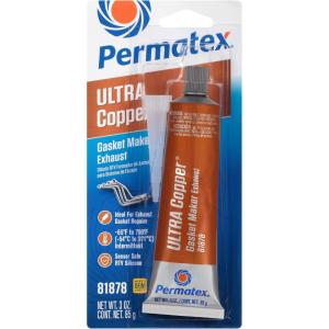 imagePermatex 81878 Ultra Copper Maximum Temperature RTV Silicone Gasket Maker 3 oz Tube3 Ounce Pack of 12