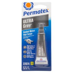 imagePermatex 82194 Ultra Grey Rigid HighTorque RTV Silicone Gasket Maker Sensor Safe And NonCorrosive For High Torque And Vibration Resistant Applications 3 oz05 Fl Oz