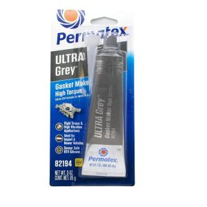 imagePermatex 821956PK Ultra Grey Rigid HighTorque RTV Silicone Gasket Maker  13 oz Pack of 63 Fl Oz Pack of 12