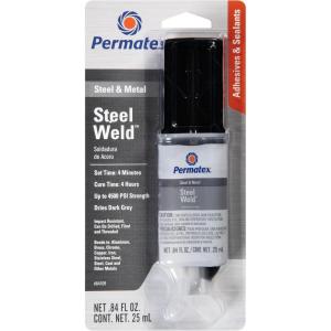 imagePermatex 84109 PermaPoxy 4 Minute MultiMetal Epoxy 084 oz  GreyPack of 12