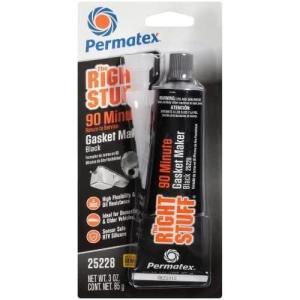 imagePermatex 99070 The Right Stuff Gasket Maker 5 oz  2 Pack with Caulking Gun3 Fl Oz Pack of 12